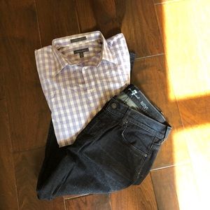 Men’s dress shirt button up